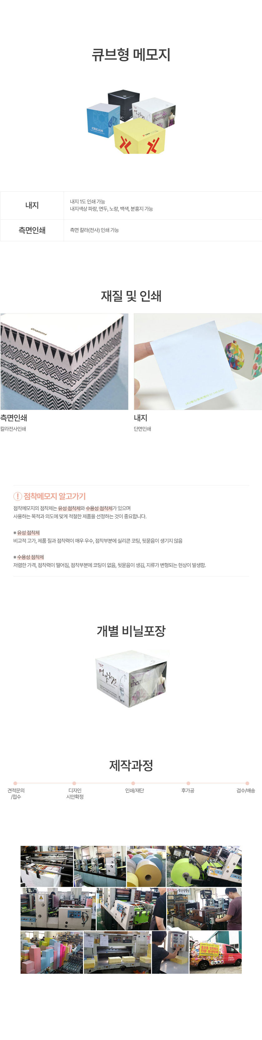 메모지 큐브형 상품가이드