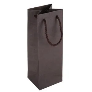 엠보 1병용 밤색 (소)(90×80×250mm) (1묶음 50개) | 도시락 와인 백 제작