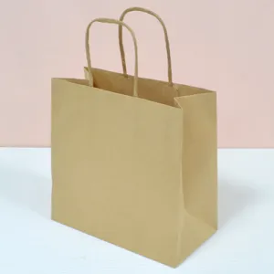 [주문제작] 자동쇼핑백_크라프트지 (220x110x215mm) | 가로형 쇼핑백 제작