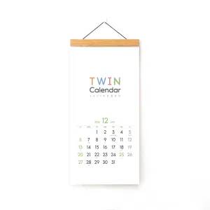[족자 벽걸이달력] 2027년 트윈캘린더 (297*600mm) | 벽걸이캘린더 제작